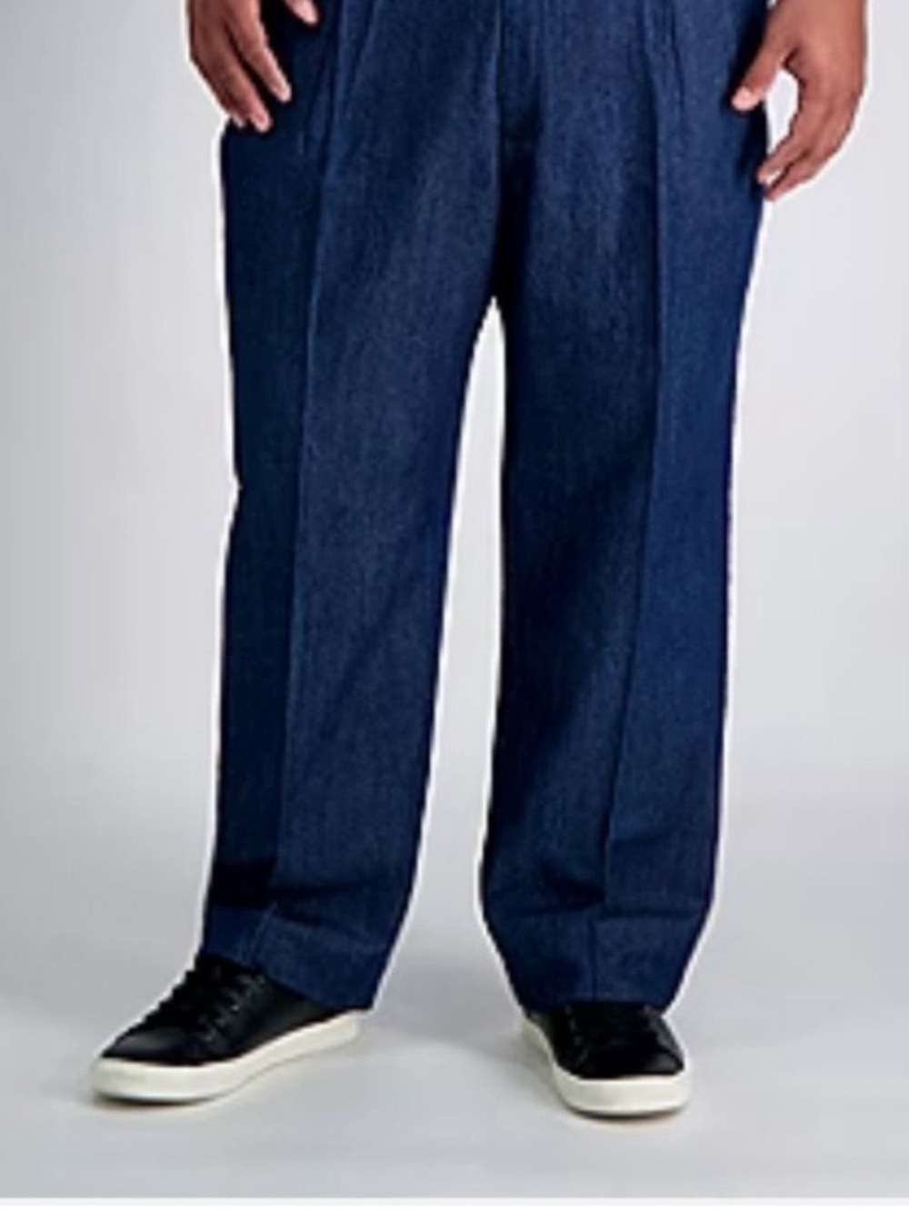 New Haggar Denim Big & Tall Pleated pants - Sz 44W x 30L